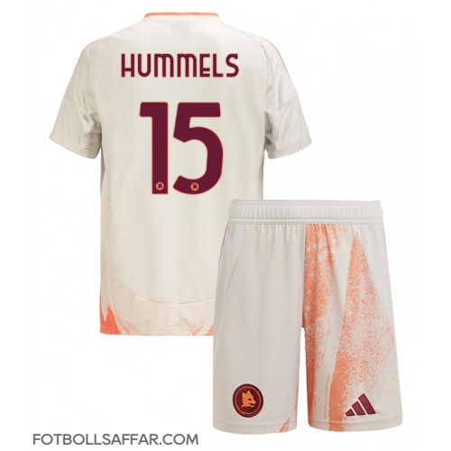 AS Roma Mats Hummels #15 Bortadräkt Barn 2024-25 Kortärmad (+ Korta byxor)